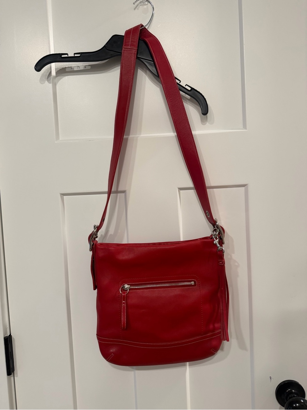 Coach Vintage Y2K Legacy Red Leather Shoulder Bag